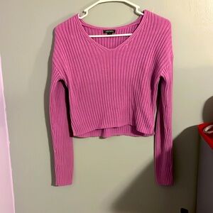 Wild Fable purple sweater/crop top